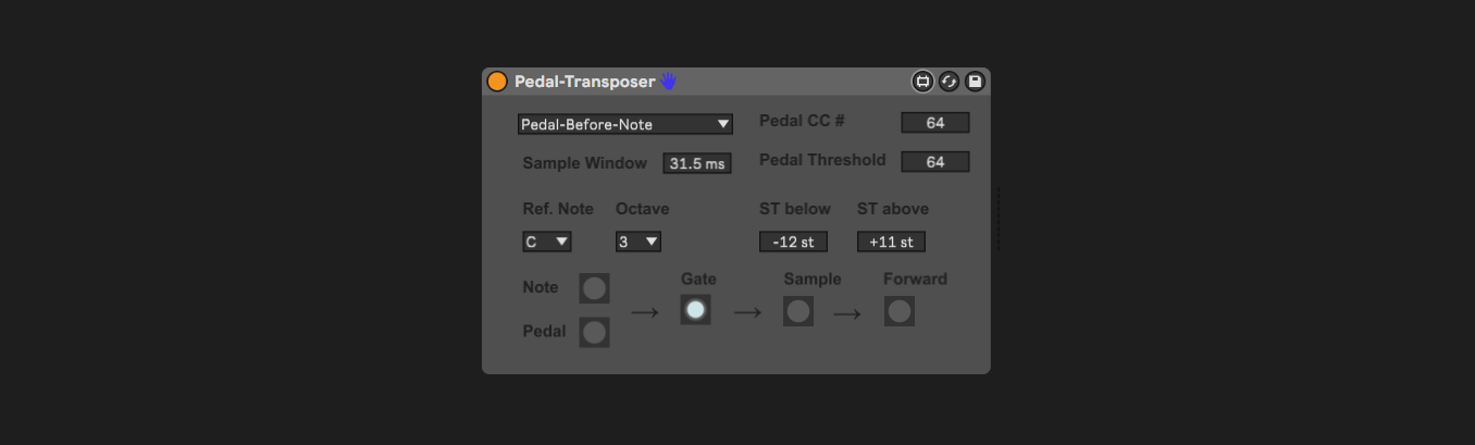 Pedal Transposer screenshot