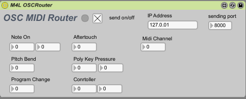 OSCRouter screenshot