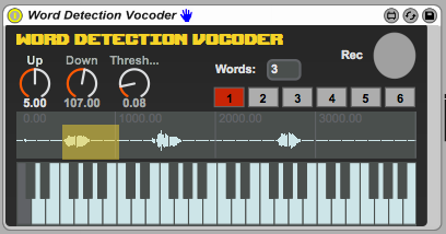 Word Detection Vocoder screenshot