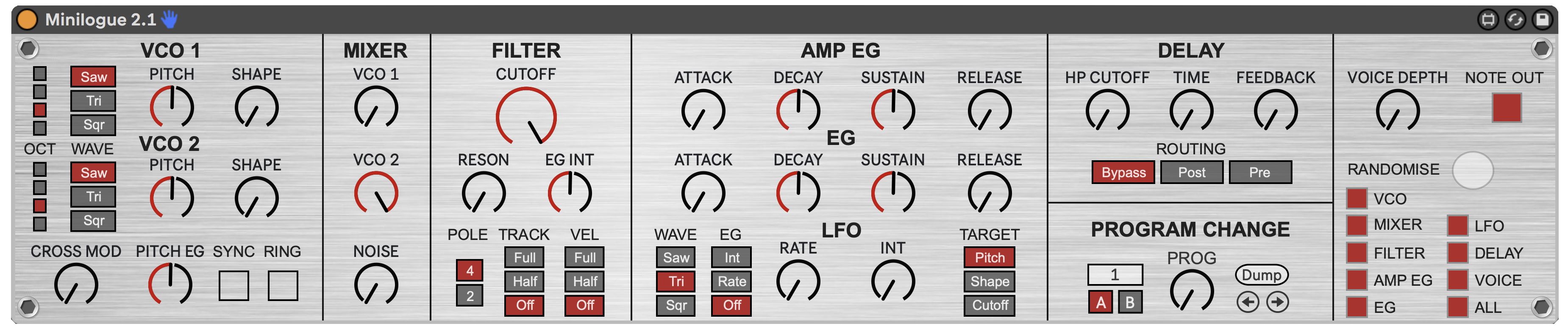 Korg Minilogue Controller version 2.1 by AndrewNorris on