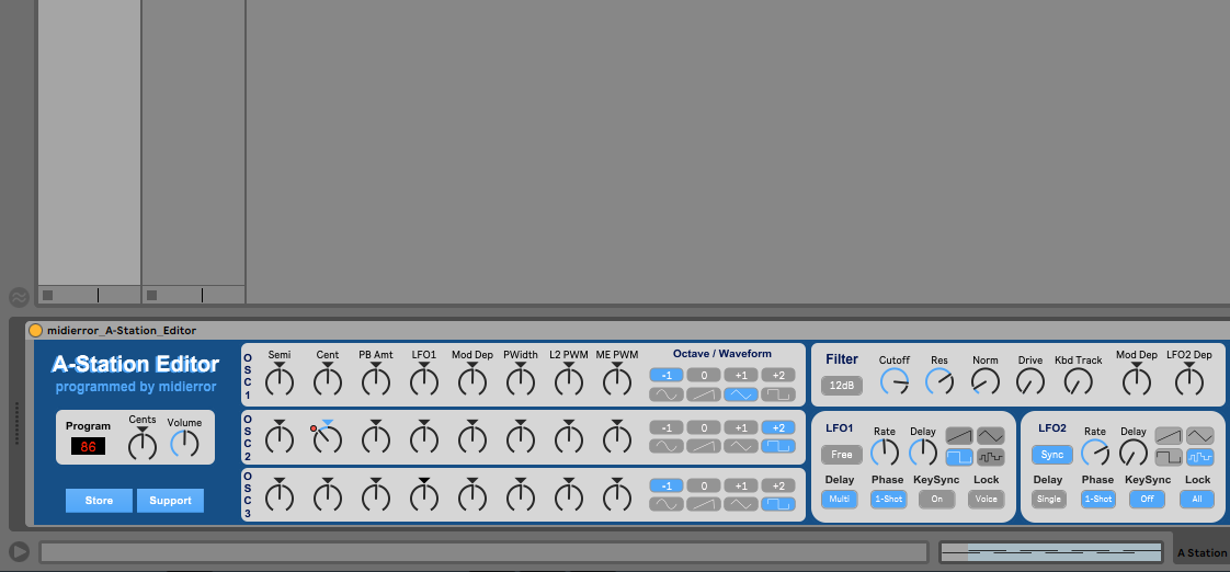 Novation A-Station Editor version 1.0 by midierror on maxforlive.com