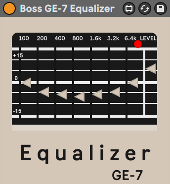 Boss GE-7 Equalizer version 1.0 by PatriceElise on maxforlive.com