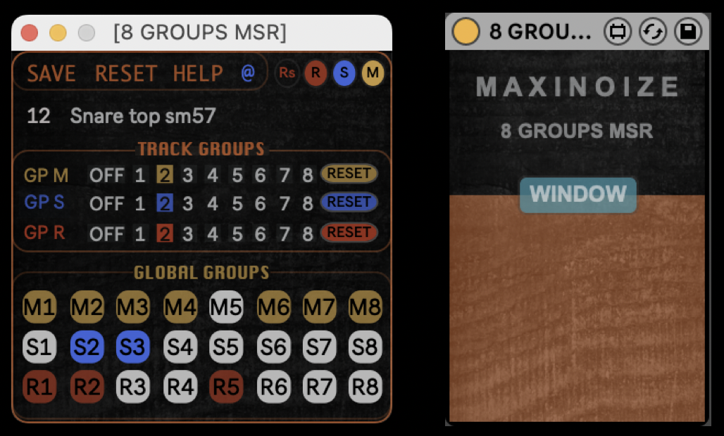 8 GROUPS MSR version 1.6.8 by maxinoize on maxforlive.com