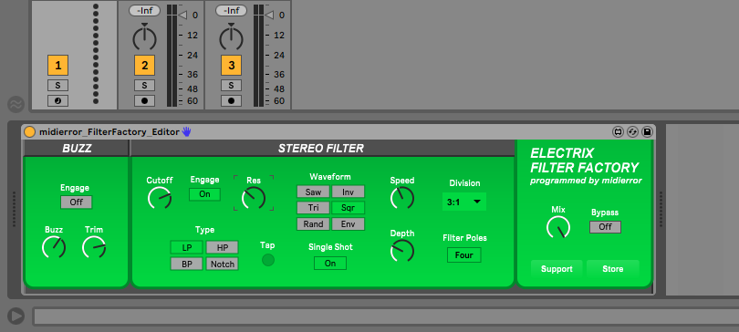 Electrix Filter Factory Editor version 1.0 by midierror on 