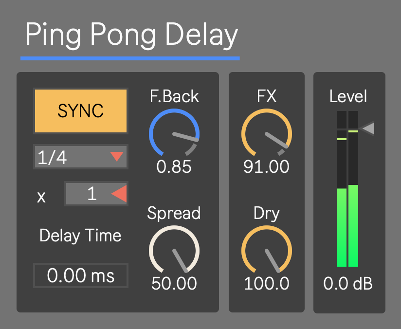 ping pong delay